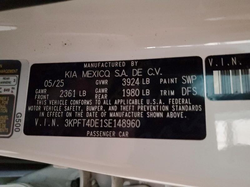 2025 KIA K4 lx