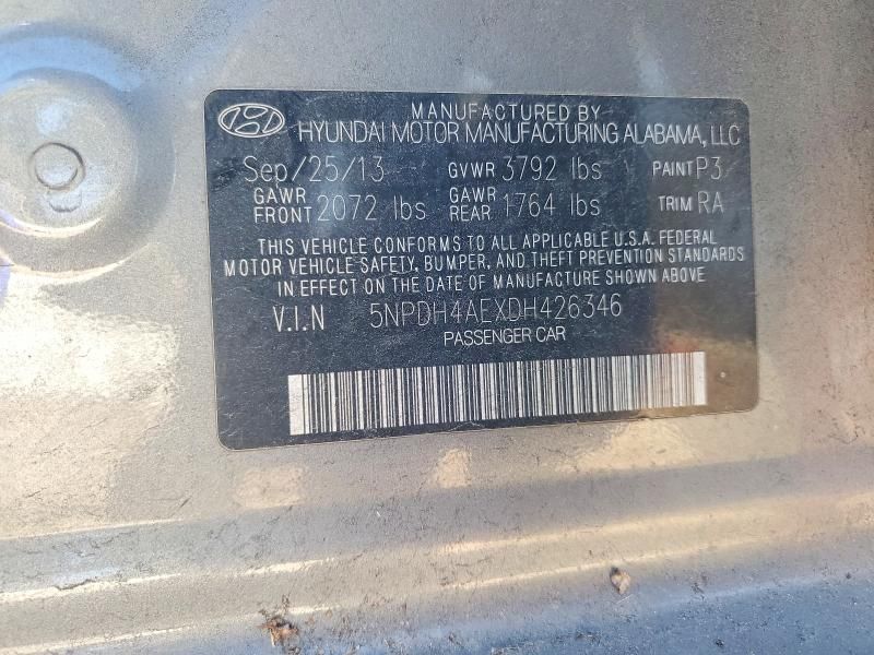 2013 Hyundai Elantra gls