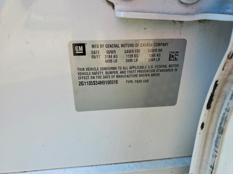 2017 Chevrolet Impala lt