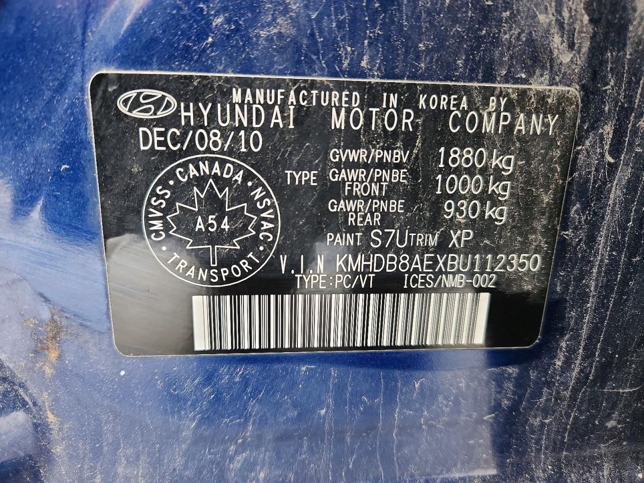 2011 Hyundai Elantra Touring gls