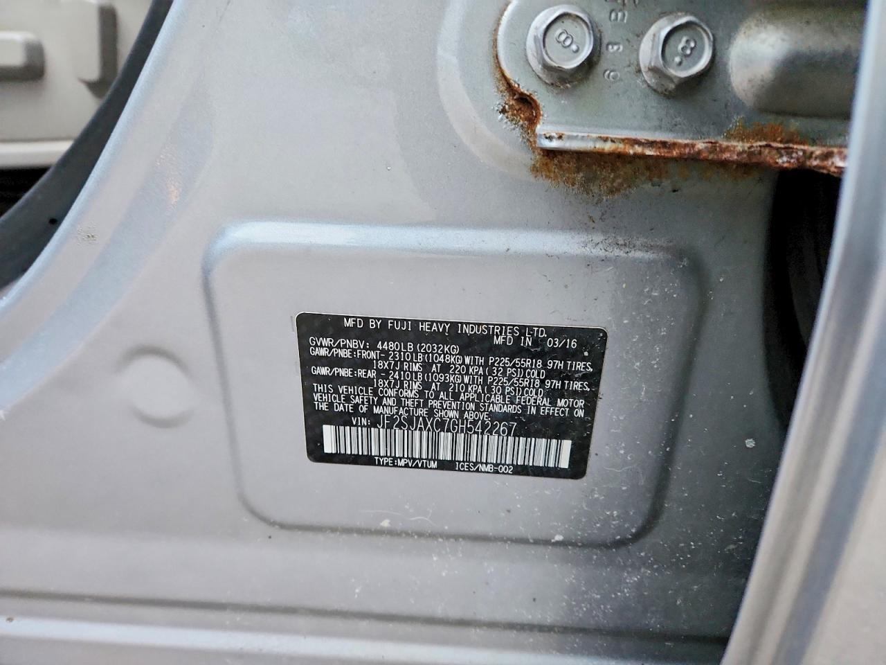 2016 Subaru Forester 2.5i Touring
