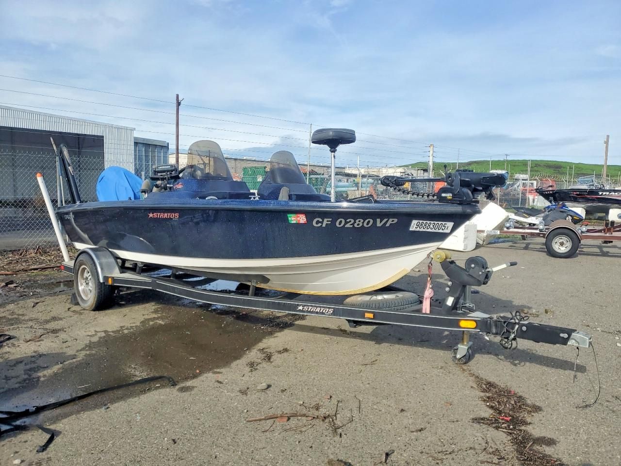 2012 Stratos Boat With Trailer