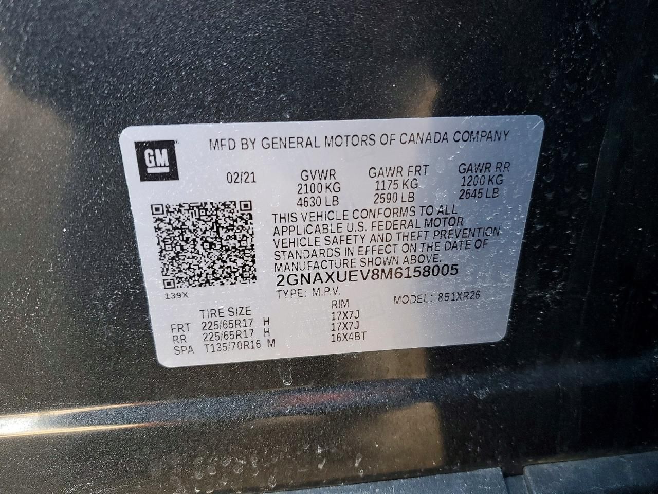 2021 Chevrolet Equinox lt