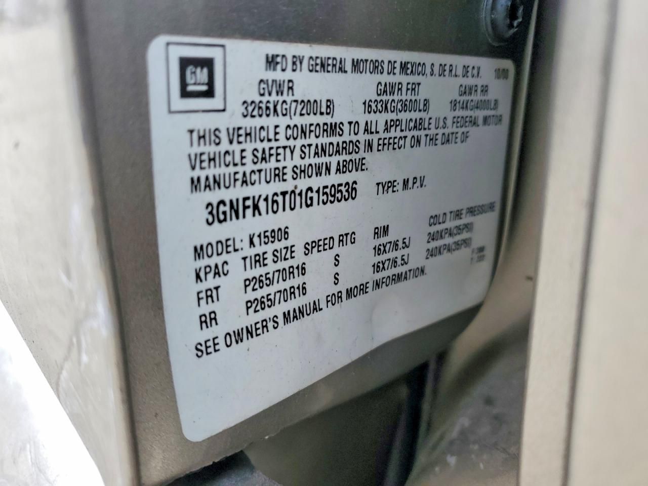 2001 Chevrolet Suburban K1500