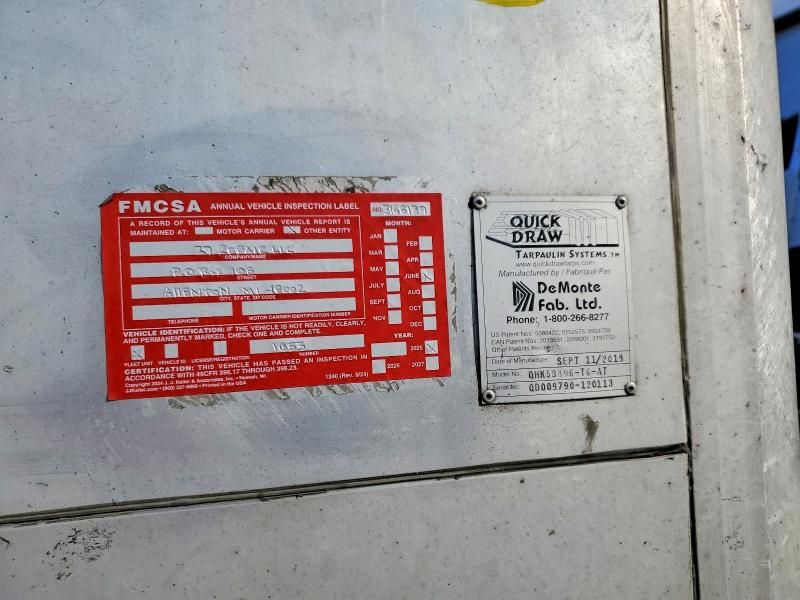 2014 Benson Flatbed Side Curtain Trailer