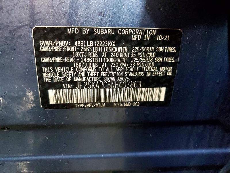 2022 Subaru Forester Limited