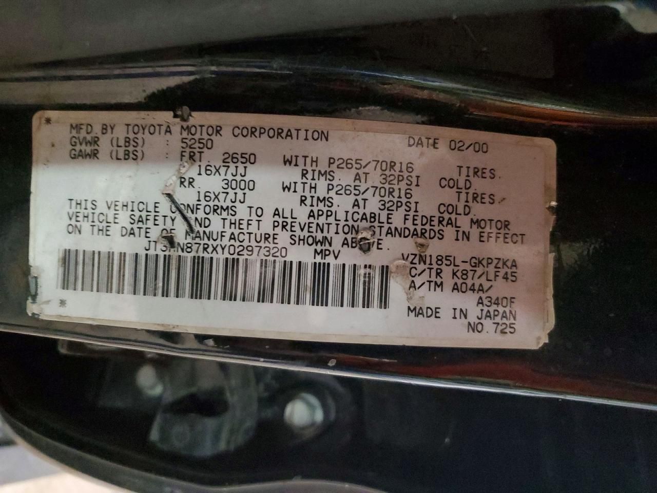 2000 Toyota 4runner Limited