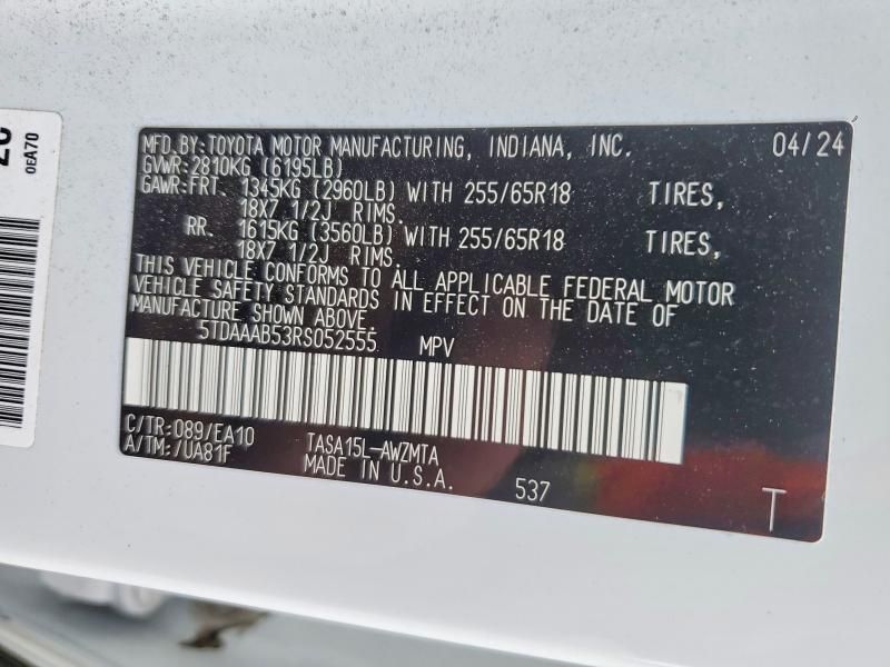 2024 Toyota Grand Highlander xle