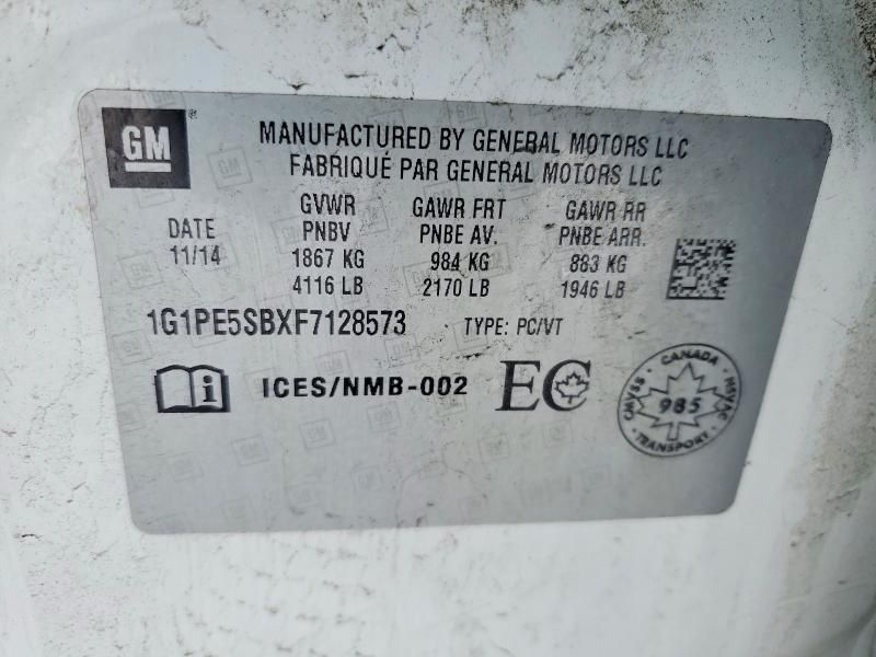 2015 Chevrolet Cruze lt