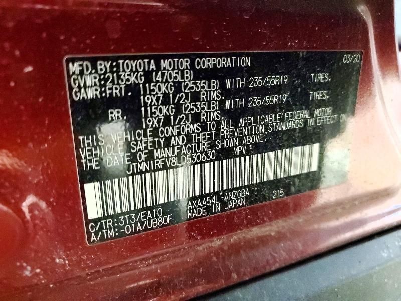 2020 Toyota Rav4 Limited