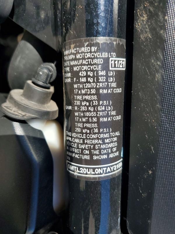 2022 Triumph Tiger Sport 660