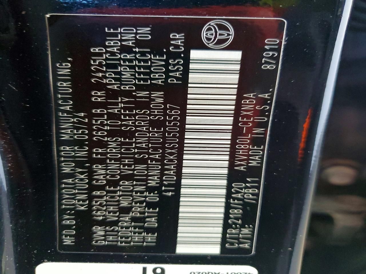 2025 Toyota Camry xse