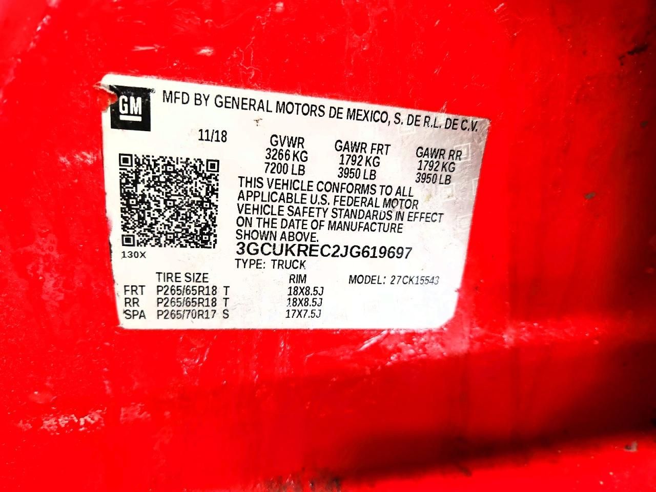 2018 Chevrolet Silverado K1500 lt