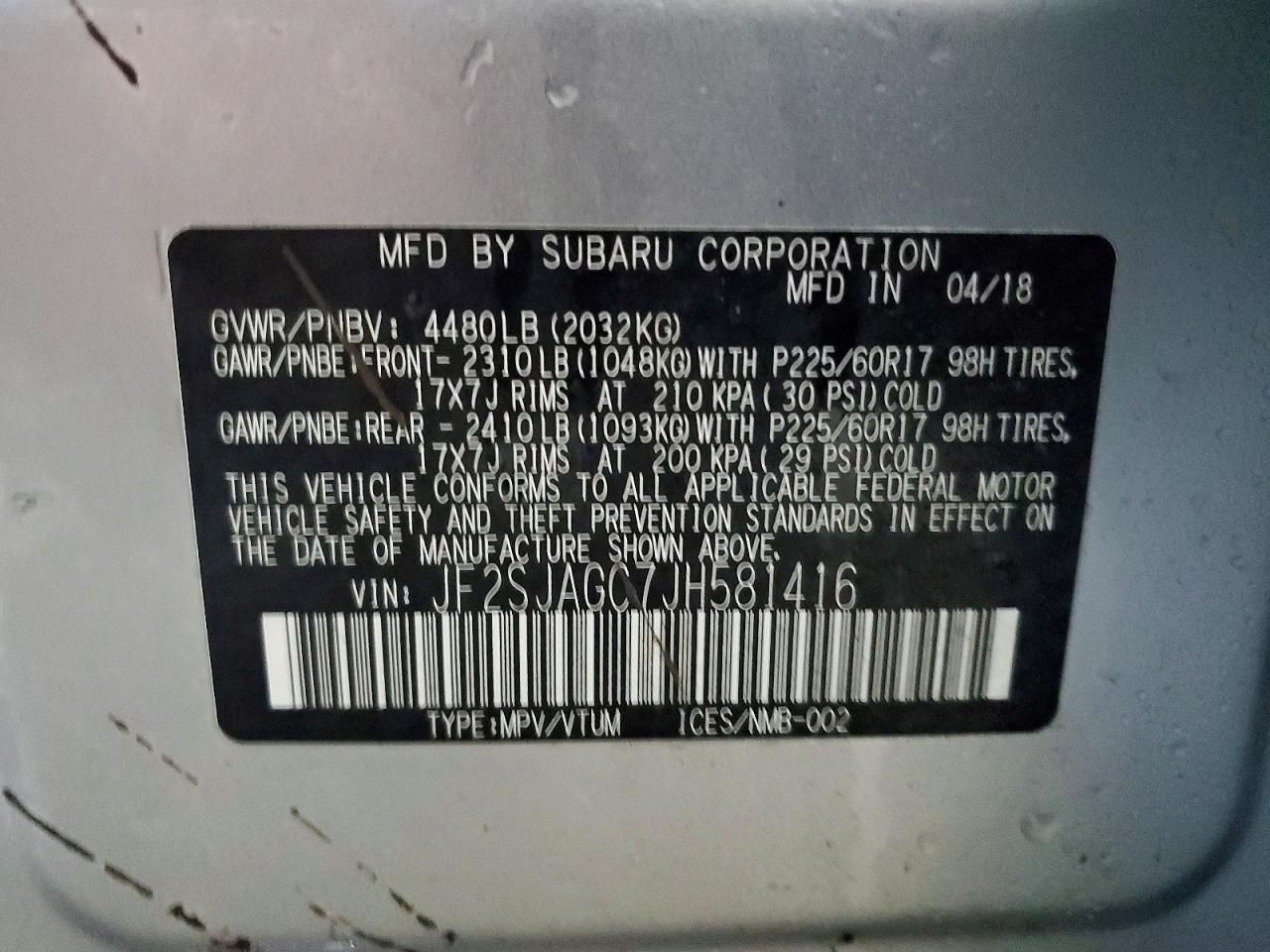 2018 Subaru Forester 2.5i Premium