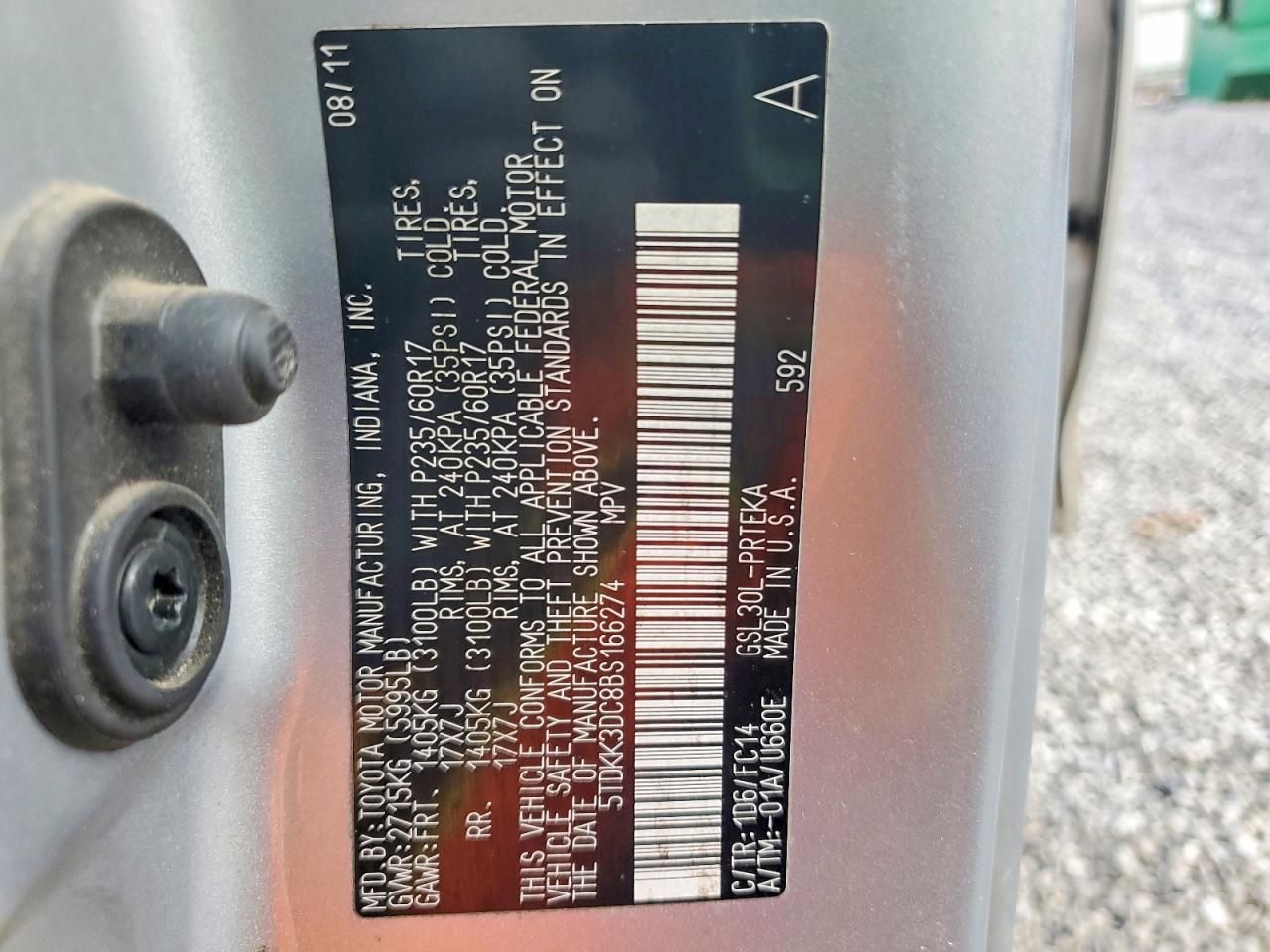 2011 Toyota Sienna le