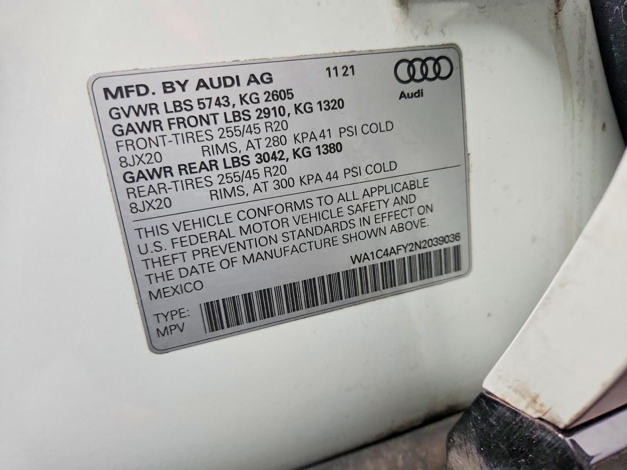 2022 Audi SQ5 Prestige