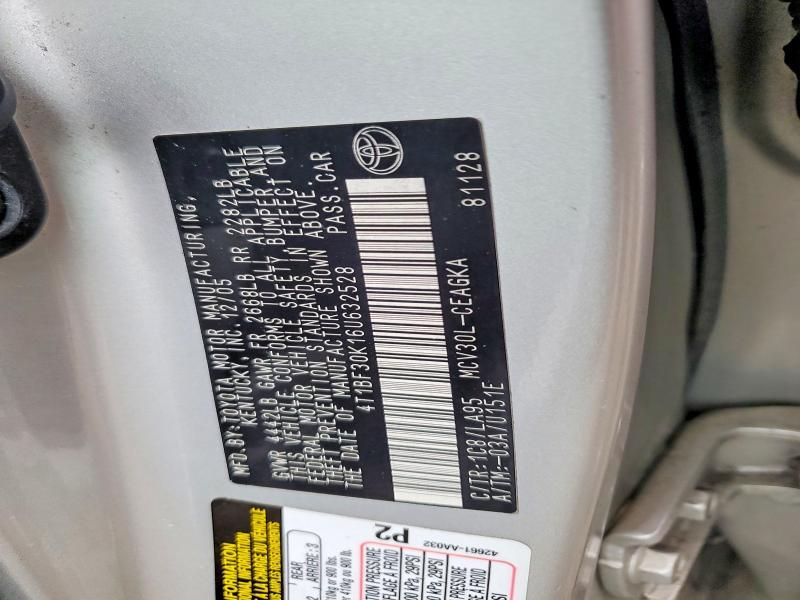 2006 Toyota Camry le