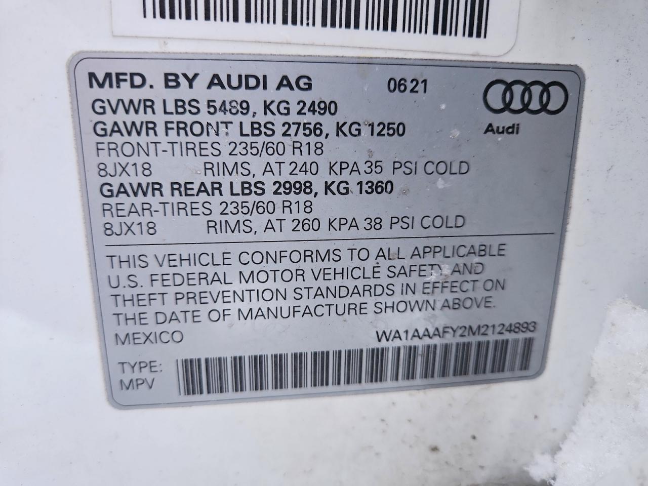 2021 Audi Q5 Premium