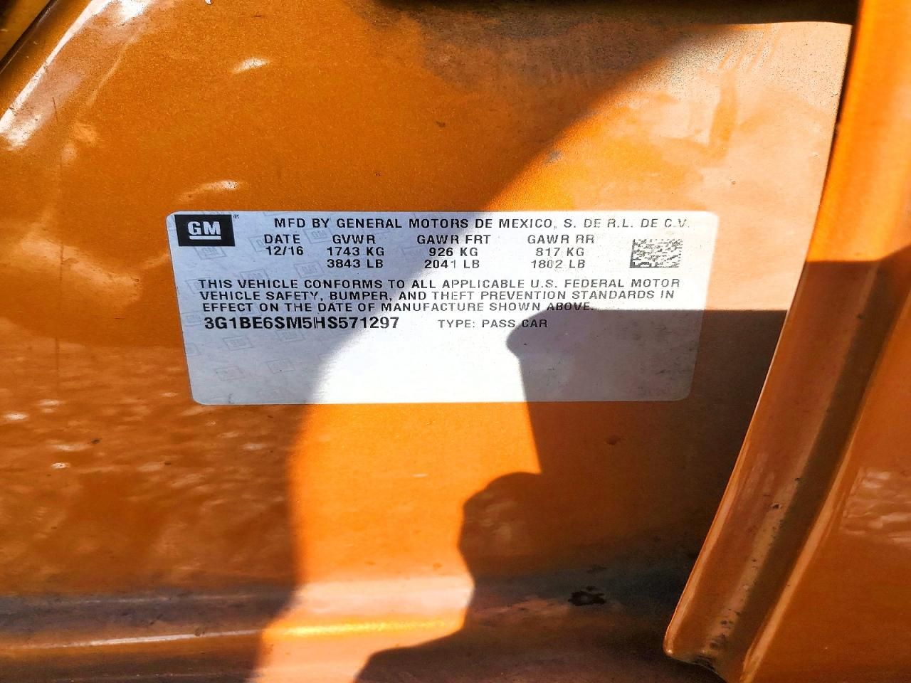 2017 Chevrolet Cruze lt