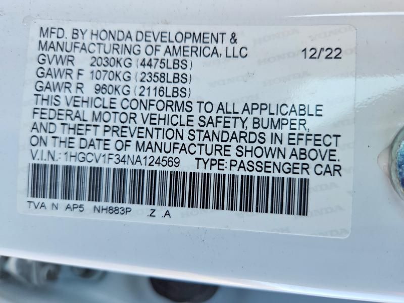 2022 Honda Accord Sport