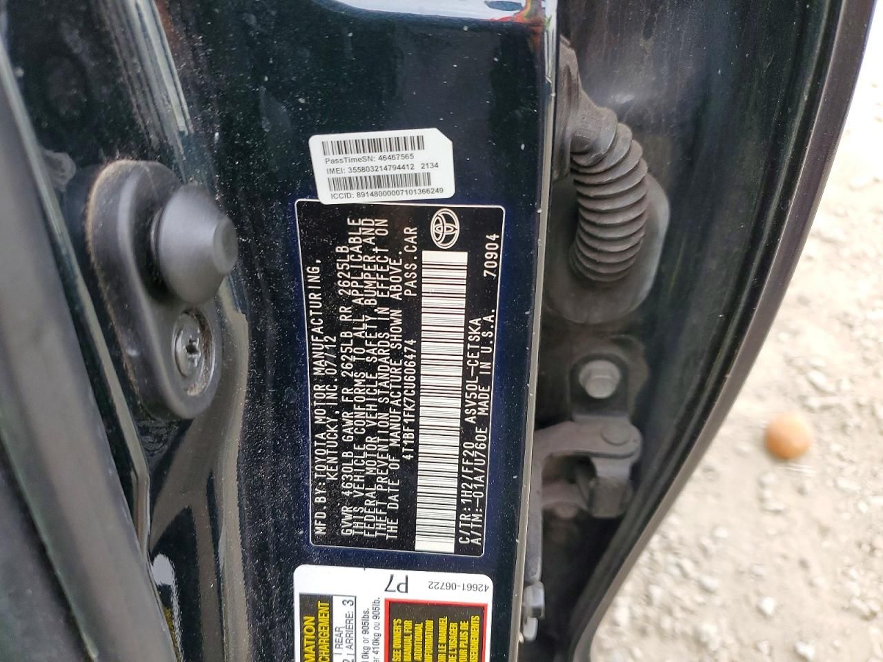 2012 Toyota Camry Base