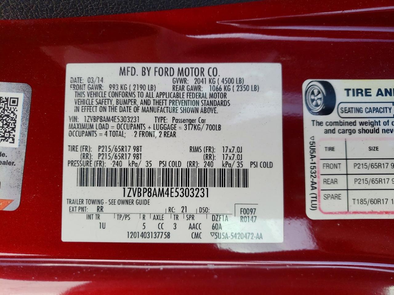 2014 Ford Mustang