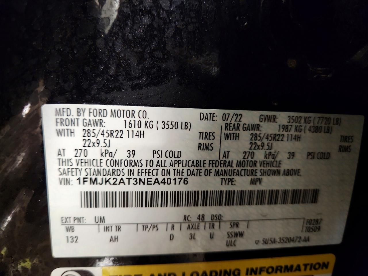 2022 Ford Expedition max Limited