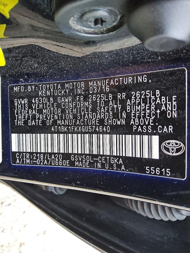 2016 Toyota Camry xse