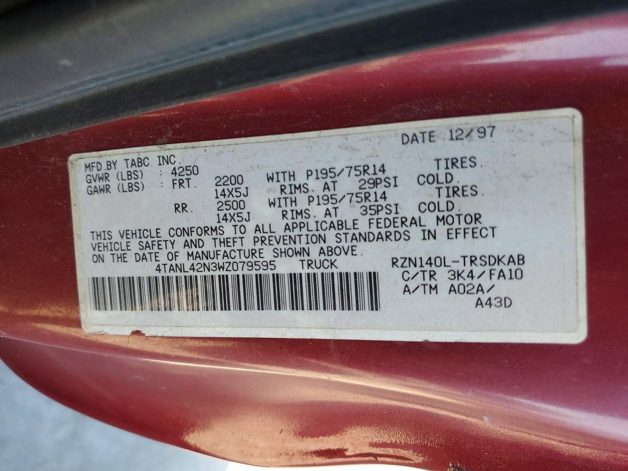 1998 Toyota Tacoma Base