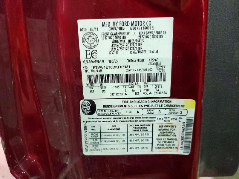 2013 Ford F150 Supercrew