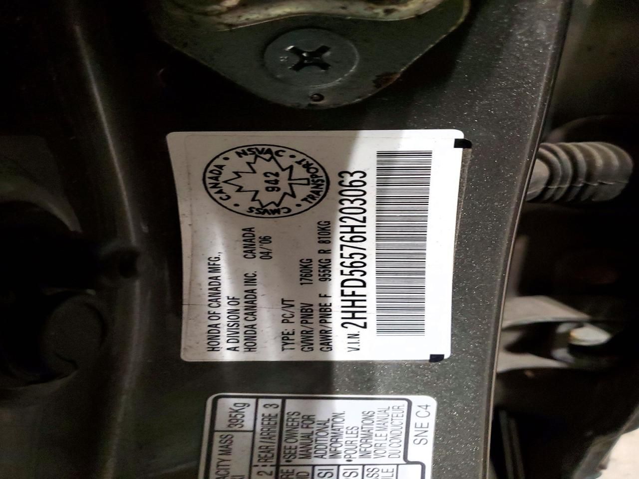 2006 Acura Csx Touring