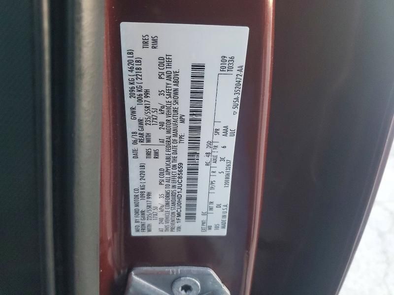 2018 Ford Escape sel