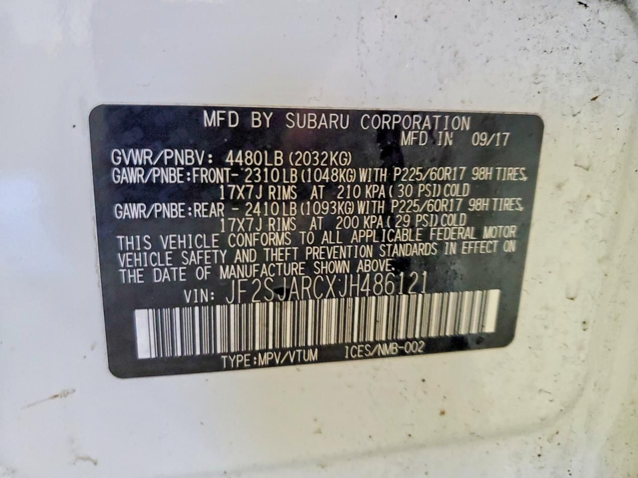 2018 Subaru Forester 2.5i Limited