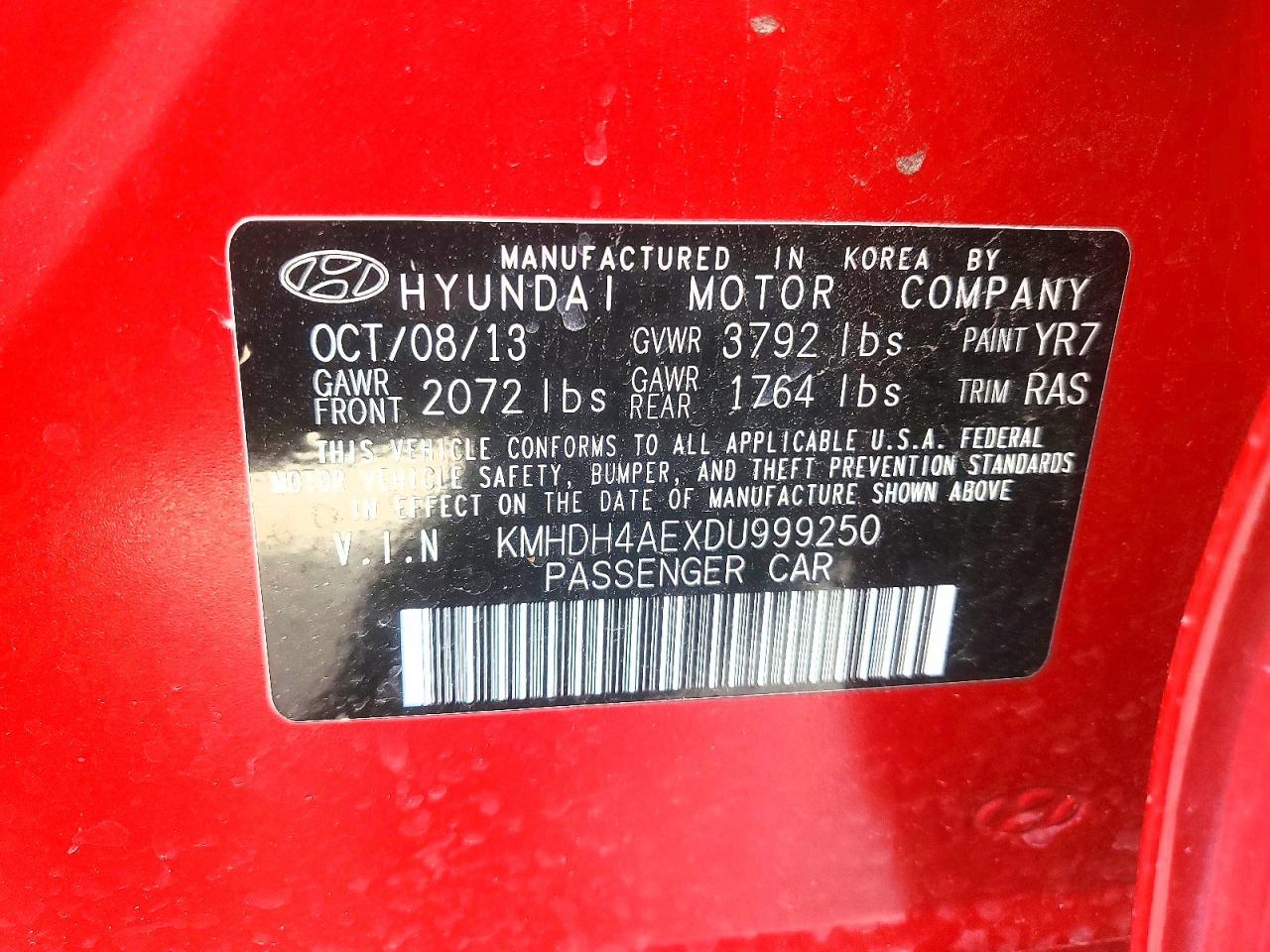 2013 Hyundai Elantra gls