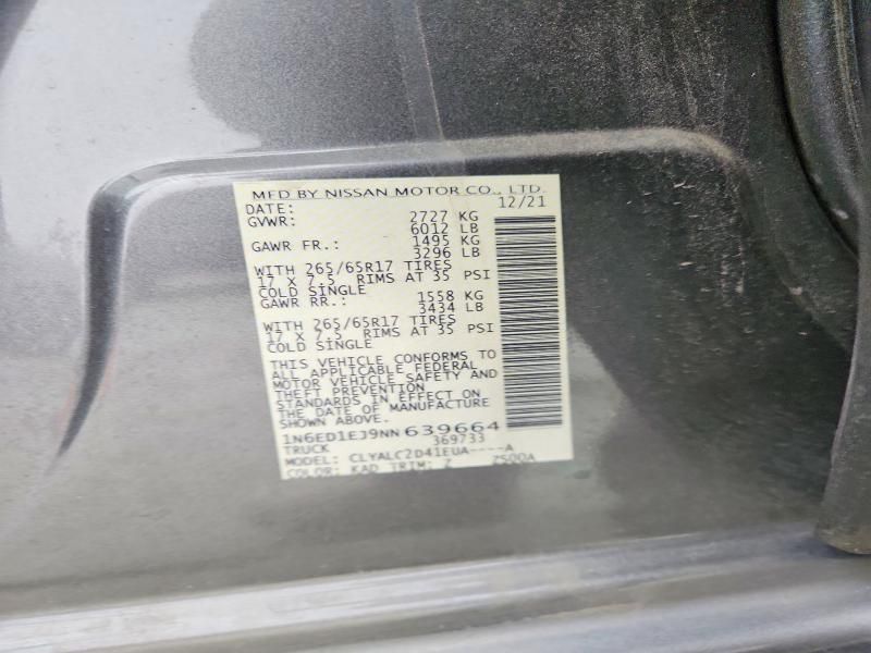 2022 Nissan Frontier s