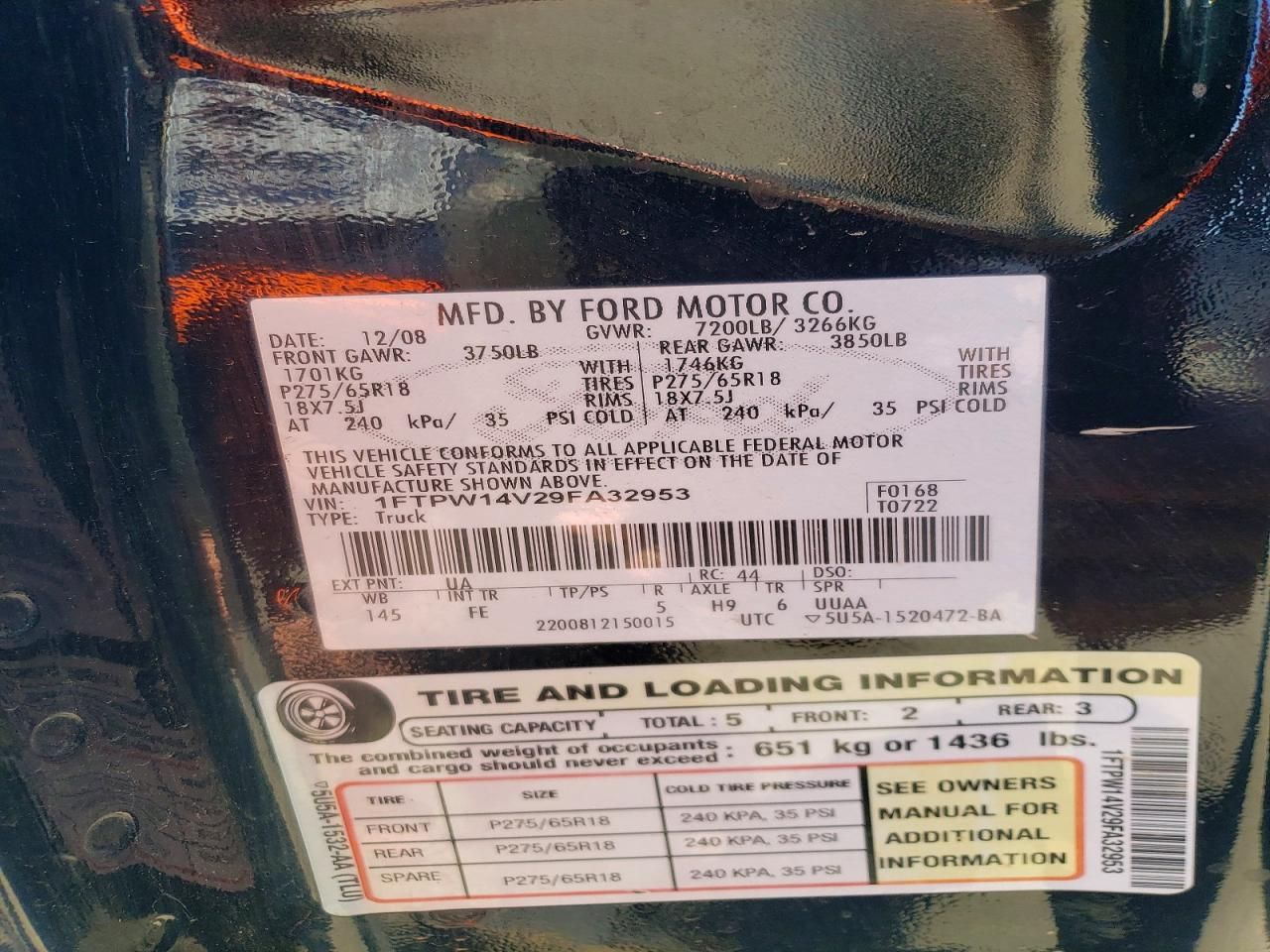 2009 Ford F150 Supercrew