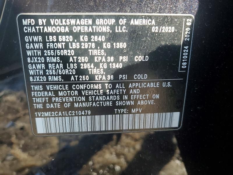 2020 Volkswagen Atlas Cross Sport sel