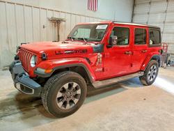 Jeep salvage cars for sale: 2018 Jeep Wrangler Unlimited Sahara