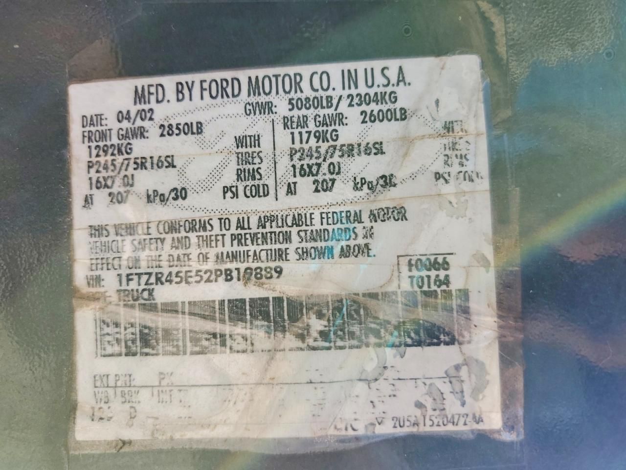 2002 Ford Ranger Super cab