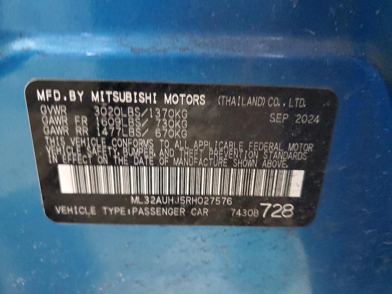 2024 Mitsubishi Mirage es