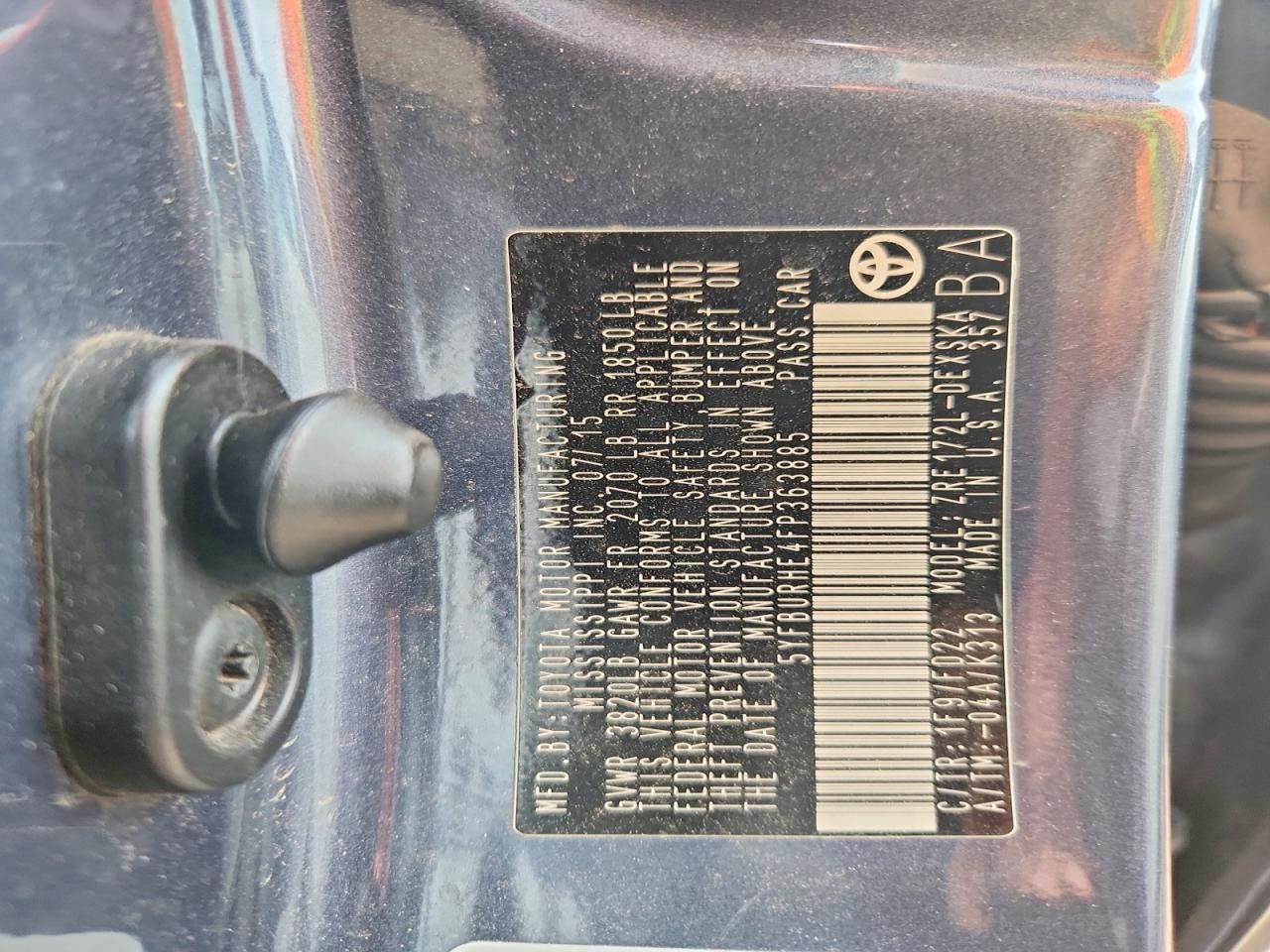 2015 Toyota Corolla l