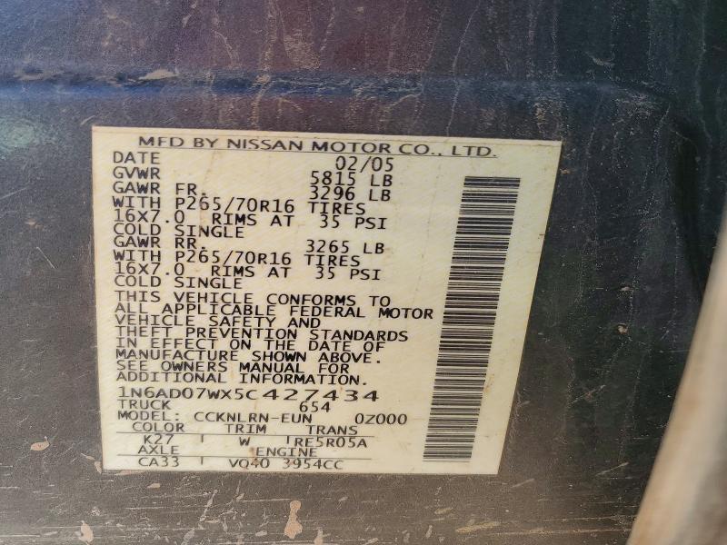 2005 Niss Frontier se Desert Runner