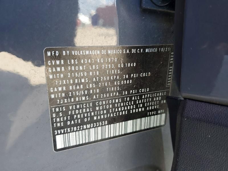 2022 Volkswagen Taos se