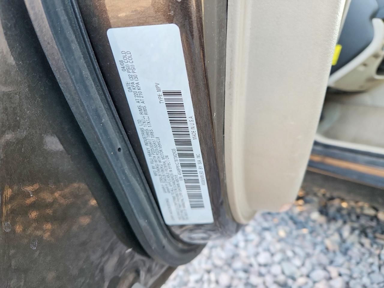 2008 Subaru Outback 2.5i