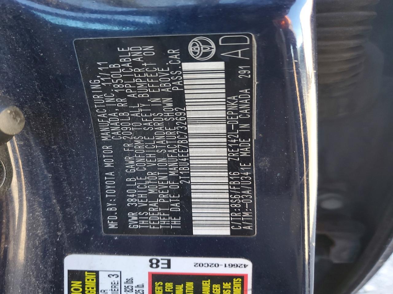 2011 Toyota Corolla Base
