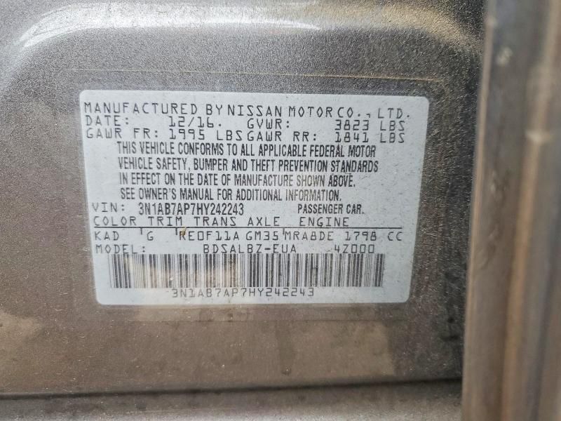 2017 Nissan Sentra s