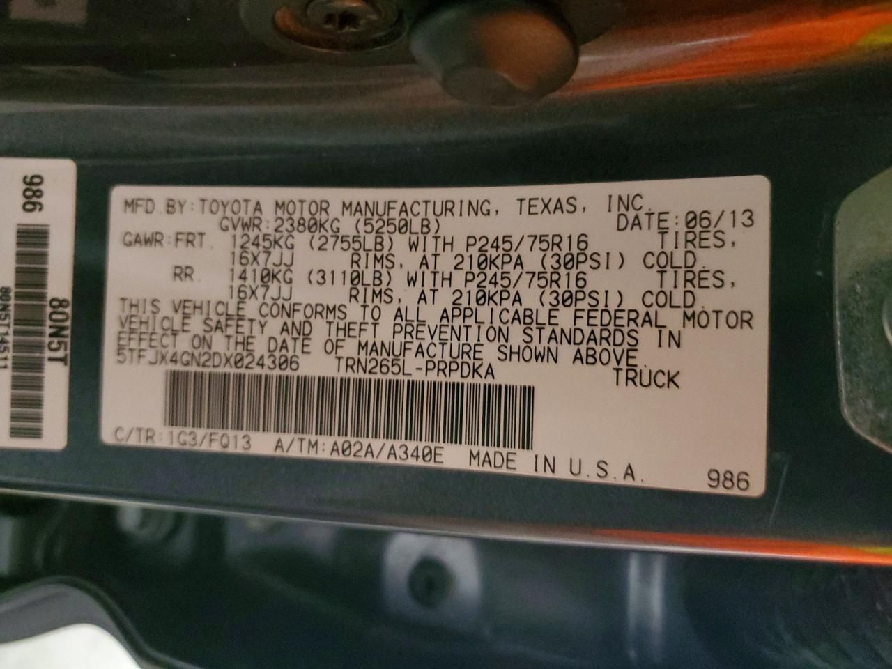 2013 Toyota Tacoma Double cab