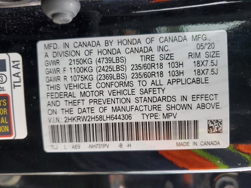 2020 Honda Cr-v ex