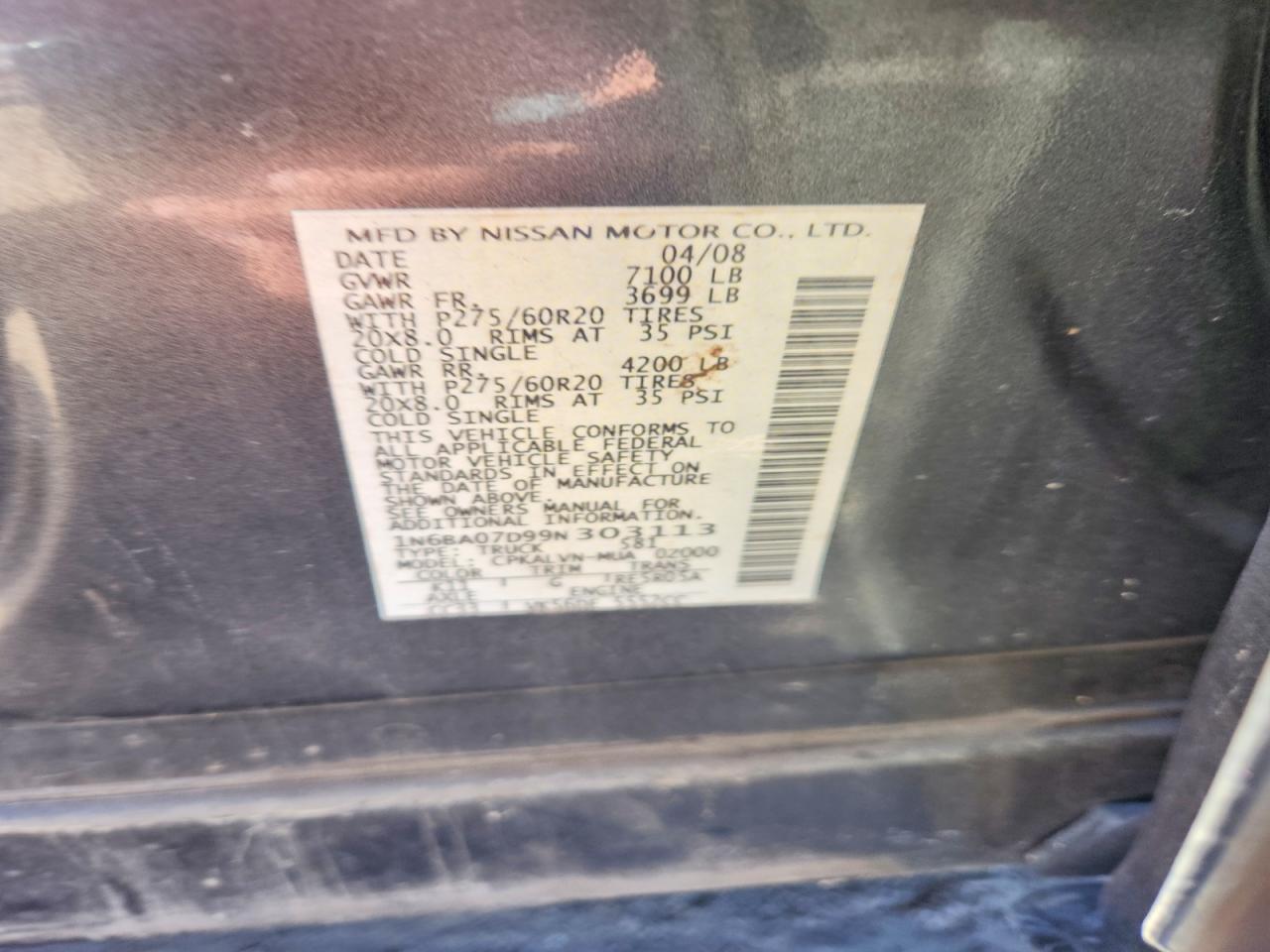 2009 Nissan Titan XE