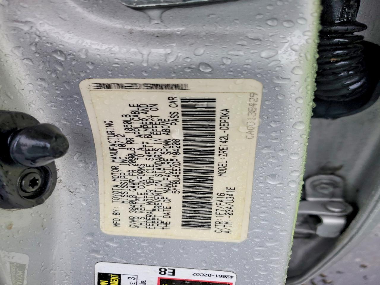 2013 Toyota Corolla Base